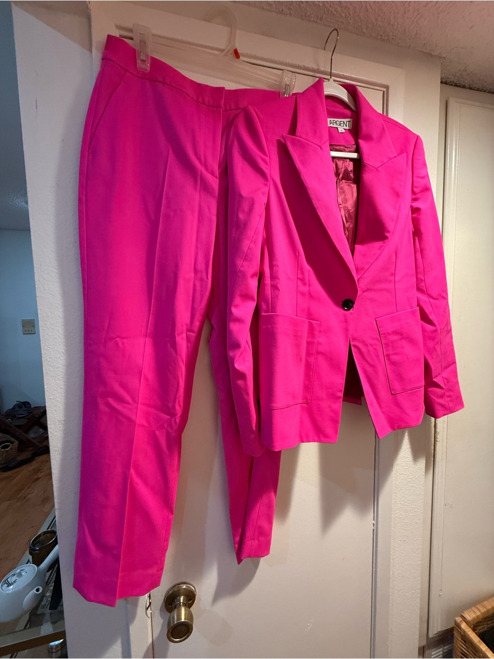 Argent Pink Women's Matching Blazer and Pants Suit
